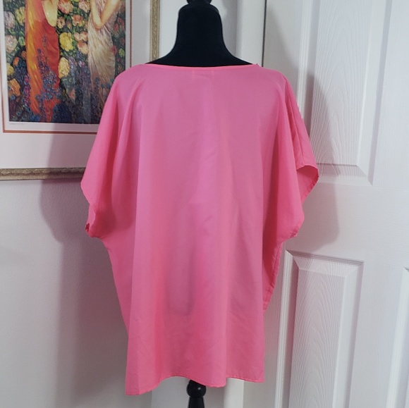 Perfect Pink Plus Sized Pepper Tree Blouse - Picture 4 of 6